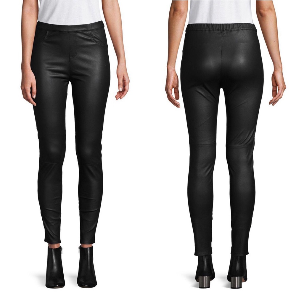 Black Leather Leggings by Wythe NY